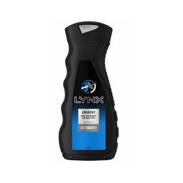 Lynx Anarchy Body Wash - Dark Pomegranate and Wood Scent - 400ml